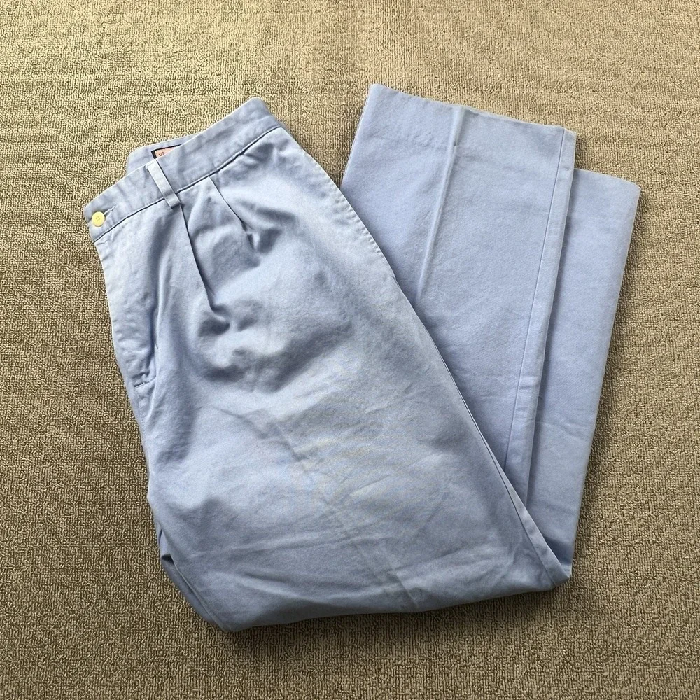 Vineyard Vines Pants Adult Size 35W Blue Straight Chino Casual Preppy Men's
